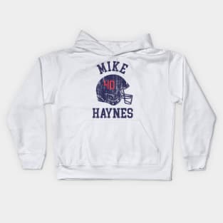 Mike Haynes New England Helmet Font Kids Hoodie